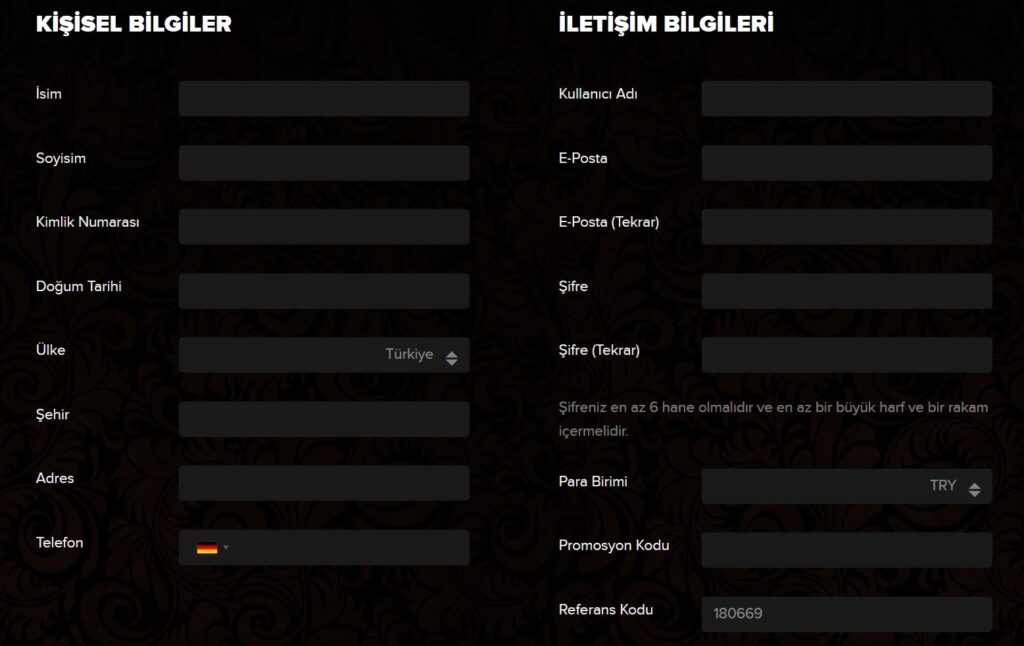 casinovale üyelik